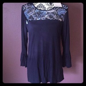 Soft and sexy 89th & Madison embroidered blouse